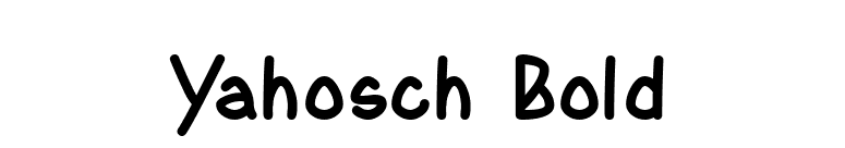 Yahosch Bold font preview