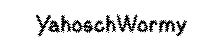 YahoschWormy font preview