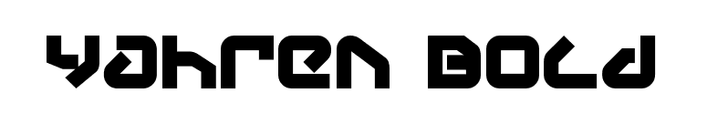Yahren Bold font preview