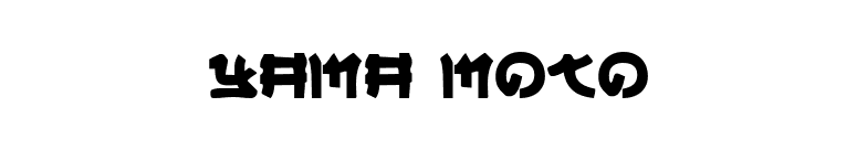 Yama Moto font preview