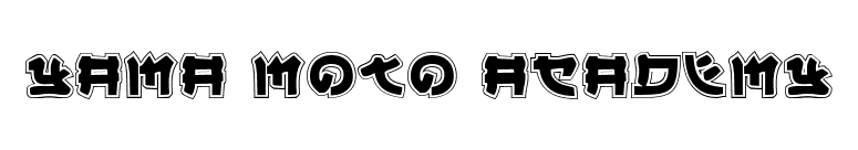 Yama Moto Academy font preview