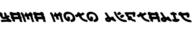 Yama Moto Leftalic font preview