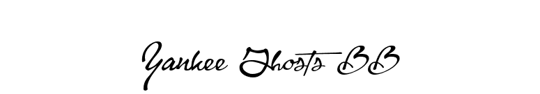 Yankee Ghosts BB font preview