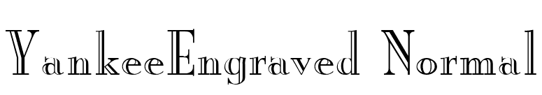 YankeeEngraved Normal font preview