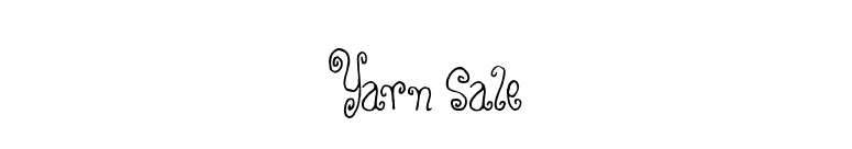 Yarn Sale font preview