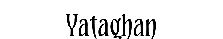 Yataghan font preview