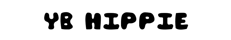 YB Hippie font preview