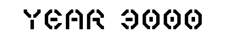 Year 3000 font preview