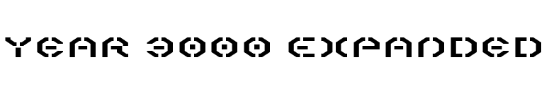 Year 3000 Expanded font preview