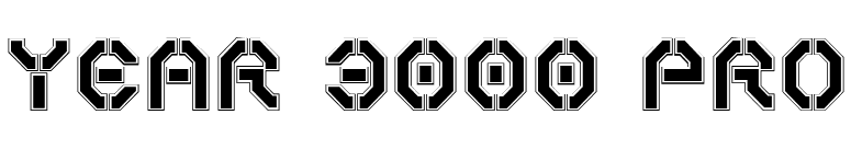 Year 3000 Pro font preview