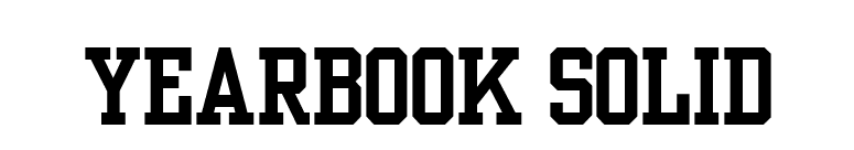 Yearbook Solid font preview