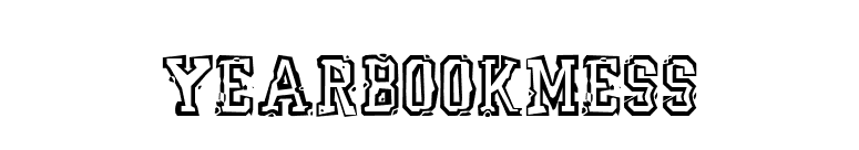 YearBookMess font preview