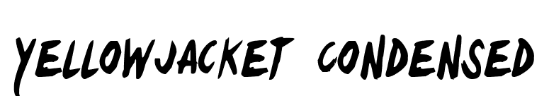 Yellowjacket Condensed font preview