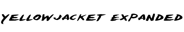 Yellowjacket Expanded font preview