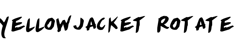 Yellowjacket Rotate font preview