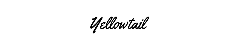 Yellowtail font preview