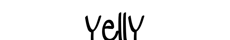 yelly font preview