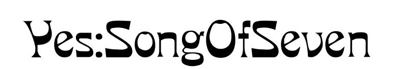 Yes:SongOfSeven font preview