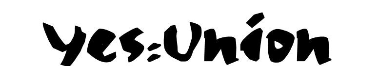 Yes:Union font preview