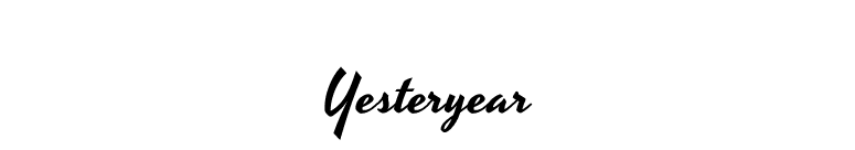 Yesteryear font preview