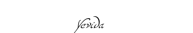 Yevida font preview