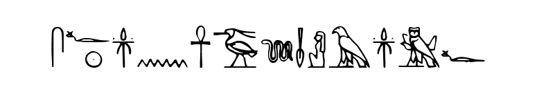 Yiroglyphics font preview