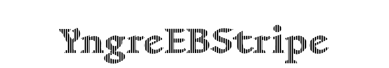 YngreEBStripe font preview