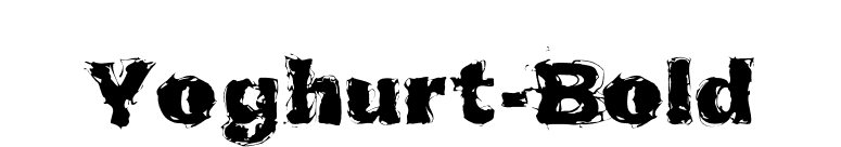 Yoghurt-Bold font preview