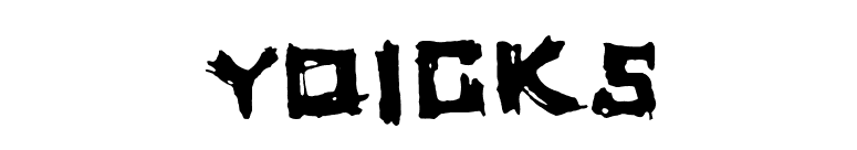 yoicks font preview