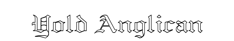 Yold Anglican font preview