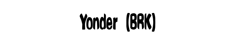 Yonder (BRK) font preview