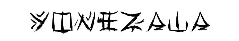 Yonezawa font preview