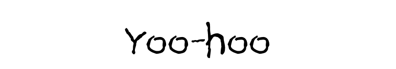 Yoo-Hoo font preview