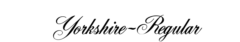 Yorkshire-Regular font preview