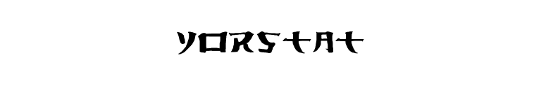Yorstat font preview