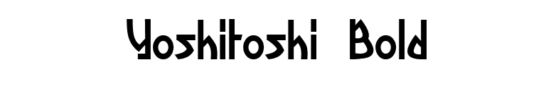 Yoshitoshi Bold font preview