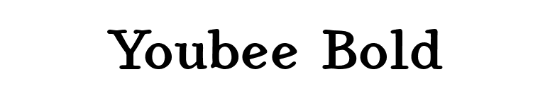 Youbee Bold font preview