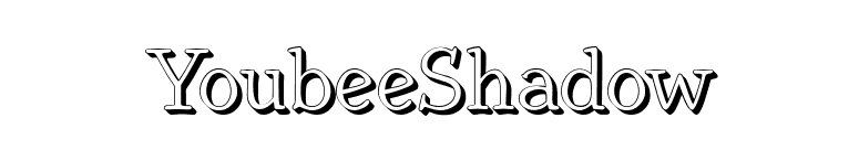YoubeeShadow font preview