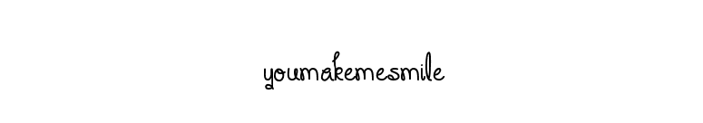 YouMakeMeSmile font preview