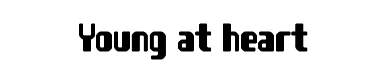 Young at heart font preview