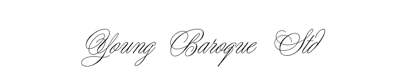 Young Baroque Std font preview