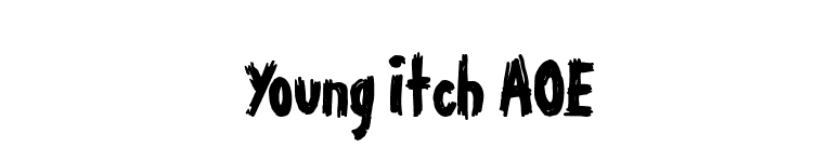 Young Itch AOE font preview