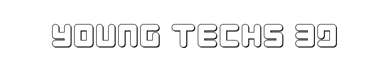 Young Techs 3D font preview