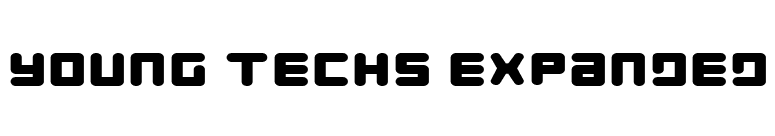 Young Techs Expanded font preview