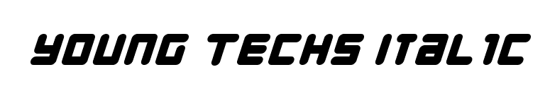 Young Techs Italic font preview