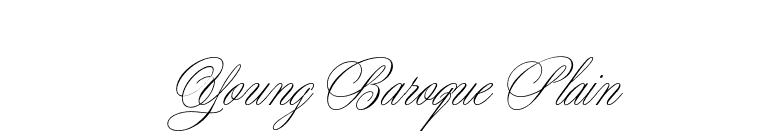YoungBaroquePlain font preview