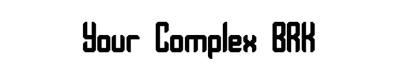 Your Complex BRK font preview