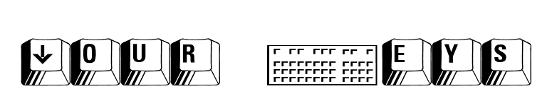 Your Keys font preview
