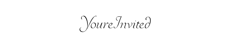YoureInvited font preview