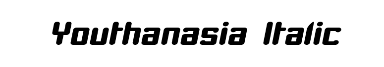 Youthanasia Italic font preview